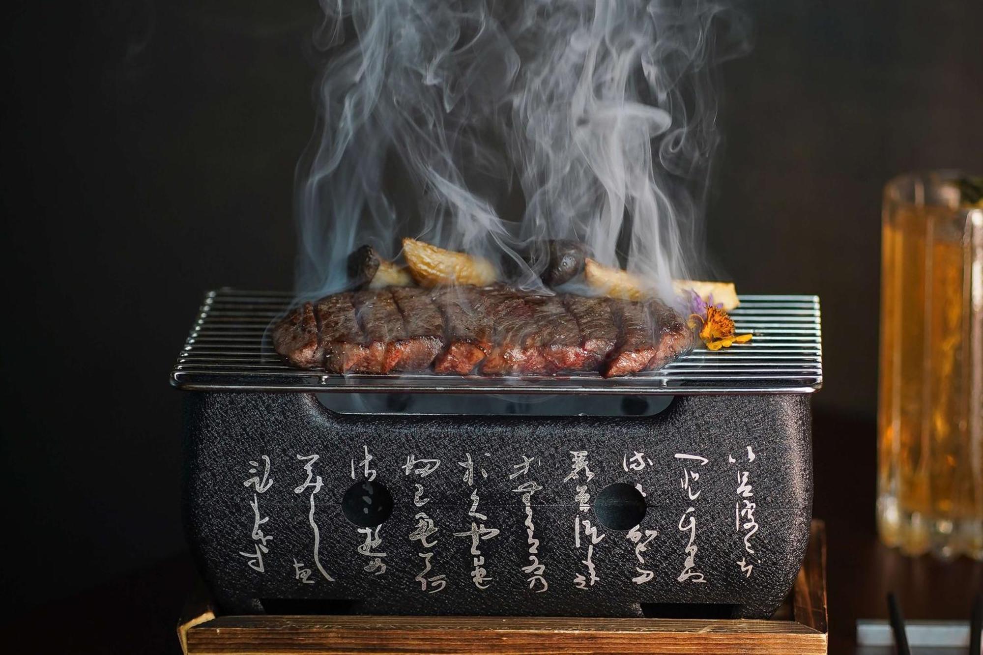 哈伊马角华尔道夫酒店 拉斯阿尔卡麦 外观 照片 A small tabletop grill